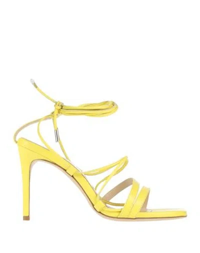 P.a.r.o.s.h P. A.r. O.s. H. Woman Sandals Yellow Size 7 Lambskin