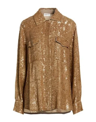 P.a.r.o.s.h P. A.r. O.s. H. Woman Shirt Bronze Size Xl Viscose In Brown