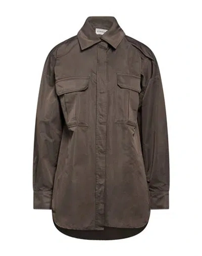 P.a.r.o.s.h P. A.r. O.s. H. Woman Shirt Charcoal Size S Polyester In Brown