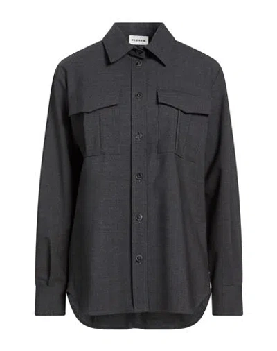 P.a.r.o.s.h P. A.r. O.s. H. Woman Shirt Charcoal Size S Virgin Wool, Elastane In Purple