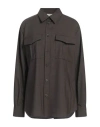 P.a.r.o.s.h P. A.r. O.s. H. Woman Shirt Dark Brown Size M Virgin Wool, Elastane
