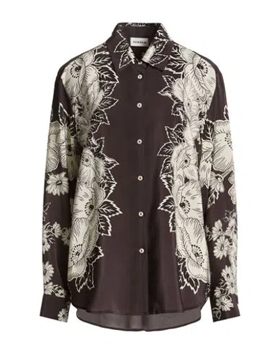 P.a.r.o.s.h P. A.r. O.s. H. Woman Shirt Dark Brown Size Xl Silk