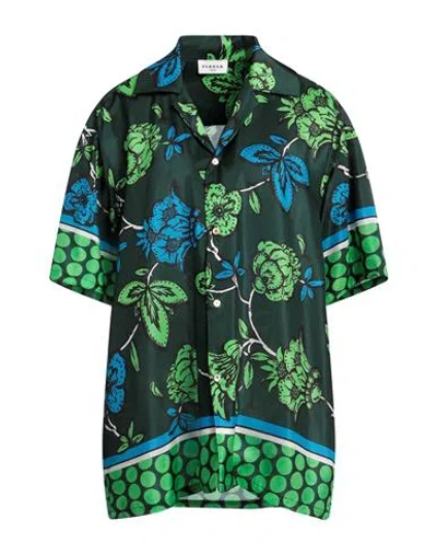 P.a.r.o.s.h P. A.r. O.s. H. Woman Shirt Dark Green Size S Silk In Black