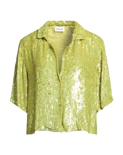 P.a.r.o.s.h P. A.r. O.s. H. Woman Shirt Lime Green Size L Viscose, Pvc - Polyvinyl Chloride
