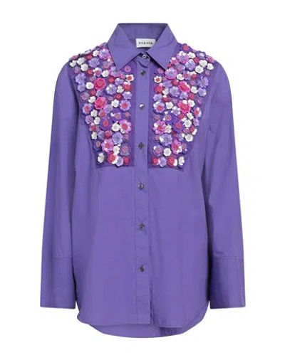 P.a.r.o.s.h P. A.r. O.s. H. Woman Shirt Mauve Size Xs Cotton, Polyamide, Pvc - Polyvinyl Chloride In Purple