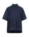 P.a.r.o.s.h P. A.r. O.s. H. Woman Shirt Midnight Blue Size M Cotton