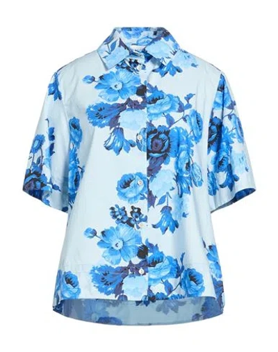 P.a.r.o.s.h P. A.r. O.s. H. Woman Shirt Sky Blue Size S Cotton