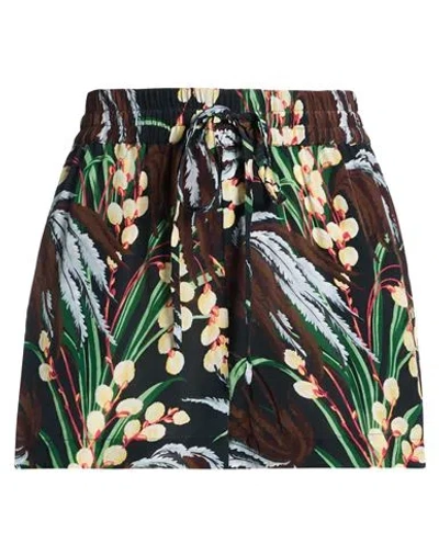 P.a.r.o.s.h P. A.r. O.s. H. Woman Shorts & Bermuda Shorts Black Size L Viscose In Brown