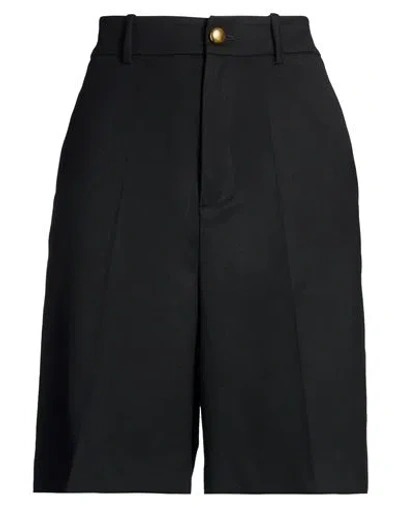 P.a.r.o.s.h P. A.r. O.s. H. Woman Shorts & Bermuda Shorts Black Size S Virgin Wool, Elastane