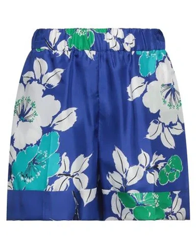 P.a.r.o.s.h P. A.r. O.s. H. Woman Shorts & Bermuda Shorts Bright Blue Size S Silk