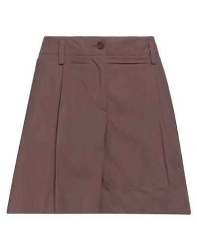P.a.r.o.s.h P. A.r. O.s. H. Woman Shorts & Bermuda Shorts Chocolate Brown Size M Cotton