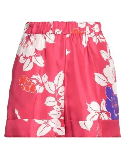 P.a.r.o.s.h P. A.r. O.s. H. Woman Shorts & Bermuda Shorts Fuchsia Size Xs Silk In Pink