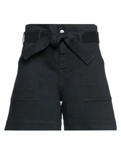 P.a.r.o.s.h P. A.r. O.s. H. Woman Shorts & Bermuda Shorts Midnight Blue Size L Cotton, Elastane