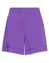P.a.r.o.s.h P. A.r. O.s. H. Woman Shorts & Bermuda Shorts Purple Size S Polyester In Purple