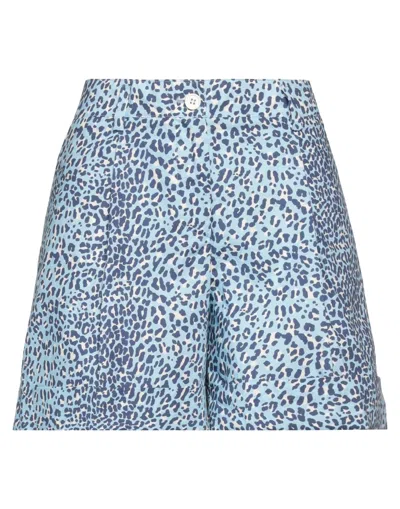 P.a.r.o.s.h P. A.r. O.s. H. Woman Shorts & Bermuda Shorts Sky Blue Size L Cotton