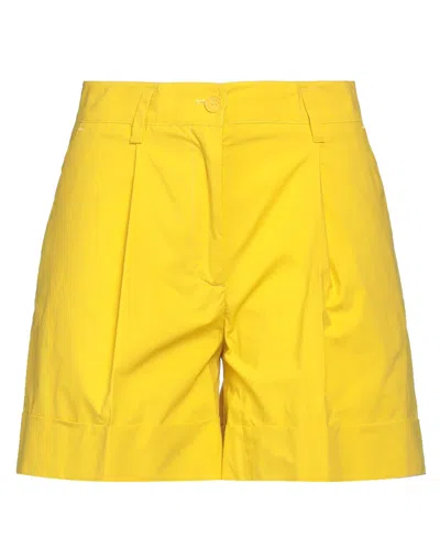 P.a.r.o.s.h P. A.r. O.s. H. Woman Shorts & Bermuda Shorts Yellow Size Xs Cotton