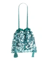 P.a.r.o.s.h P. A.r. O.s. H. Woman Shoulder Bag Deep Teal Size - Cotton, Polyester In Green