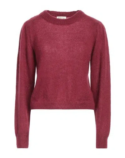 P.a.r.o.s.h P. A.r. O.s. H. Woman Sweater Burgundy Size S Mohair Wool, Polyamide, Wool In Red