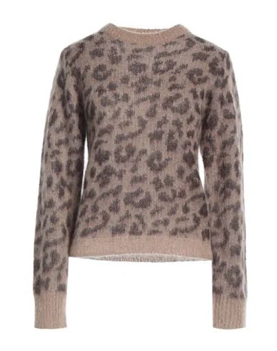 P.a.r.o.s.h P. A.r. O.s. H. Woman Sweater Camel Size L Mohair Wool, Polyamide, Wool In Beige