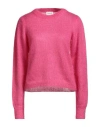 P.a.r.o.s.h P. A.r. O.s. H. Woman Sweater Fuchsia Size M Mohair Wool, Polyamide, Wool In Pink