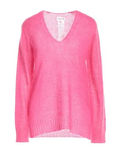 P.a.r.o.s.h P. A.r. O.s. H. Woman Sweater Fuchsia Size M Mohair Wool, Polyamide, Wool In Pink