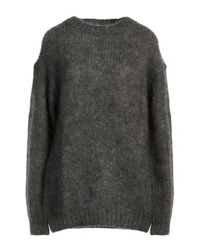 P.a.r.o.s.h P. A.r. O.s. H. Woman Sweater Grey Size M Mohair Wool, Polyamide, Wool In Brown