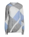 P.a.r.o.s.h P. A.r. O.s. H. Woman Sweater Grey Size S Mohair Wool, Polyamide, Wool In Grey