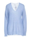 P.a.r.o.s.h P. A.r. O.s. H. Woman Sweater Pastel Blue Size S Mohair Wool, Polyamide, Wool In Blue