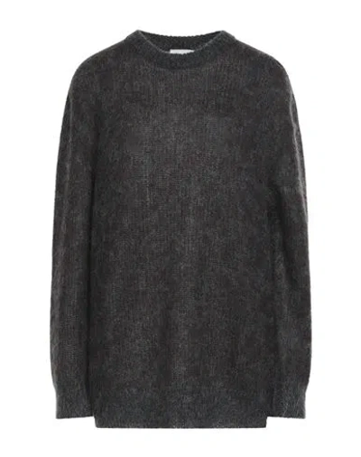 P.a.r.o.s.h P. A.r. O.s. H. Woman Sweater Charcoal Size S Mohair Wool, Polyamide, Wool In Grey
