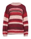 P.a.r.o.s.h P. A.r. O.s. H. Woman Sweater Tomato Red Size S Mohair Wool, Polyamide, Wool, Metallic Fiber In Tomato Red