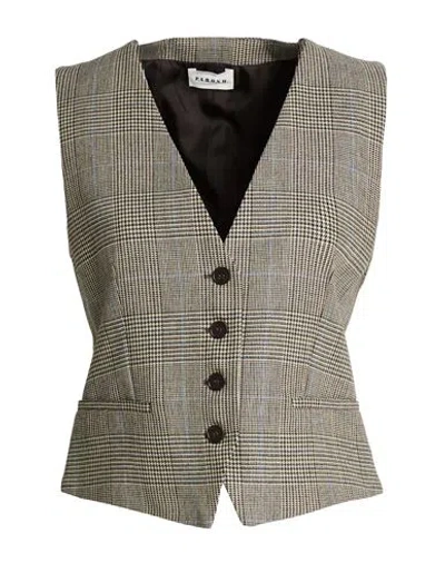 P.a.r.o.s.h P. A.r. O.s. H. Woman Tailored Vest Beige Size L Viscose, Wool In Neutral