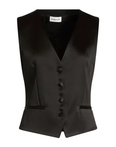 P.a.r.o.s.h P. A.r. O.s. H. Woman Tailored Vest Black Size S Acetate, Polyamide, Elastane