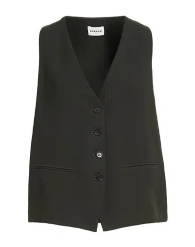 P.a.r.o.s.h P. A.r. O.s. H. Woman Tailored Vest Dark Green Size S Polyester