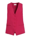 P.a.r.o.s.h P. A.r. O.s. H. Woman Tailored Vest Fuchsia Size S Polyester In Pink