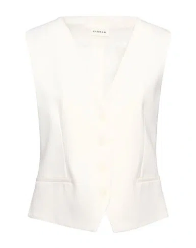 P.a.r.o.s.h P. A.r. O.s. H. Woman Tailored Vest Ivory Size L Virgin Wool, Elastane In White