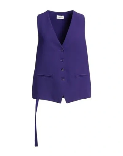 P.a.r.o.s.h P. A.r. O.s. H. Woman Tailored Vest Purple Size S Polyester In Blue