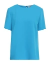 P.a.r.o.s.h P. A.r. O.s. H. Woman Top Azure Size Xl Polyester In Blue