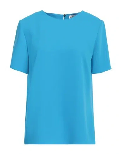 P.a.r.o.s.h P. A.r. O.s. H. Woman Top Azure Size Xl Polyester In Blue
