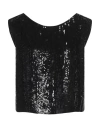 P.a.r.o.s.h P. A.r. O.s. H. Woman Top Black Size M Viscose, Pvc - Polyvinyl Chloride