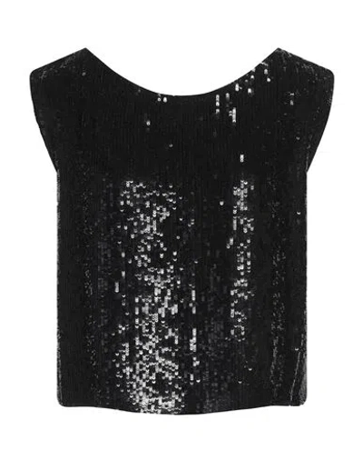 P.a.r.o.s.h P. A.r. O.s. H. Woman Top Black Size M Viscose, Pvc - Polyvinyl Chloride