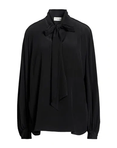 P.a.r.o.s.h P. A.r. O.s. H. Woman Top Black Size Xl Silk