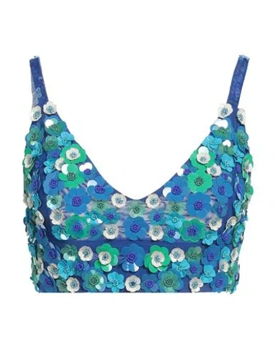 P.a.r.o.s.h P. A.r. O.s. H. Woman Top Blue Size Xs Polyamide, Elastane