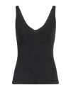 P.a.r.o.s.h P. A.r. O.s. H. Woman Top Charcoal Size S Virgin Wool In Grey