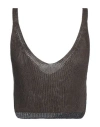 P.a.r.o.s.h P. A.r. O.s. H. Woman Top Chocolate Brown Size S Viscose In Brown