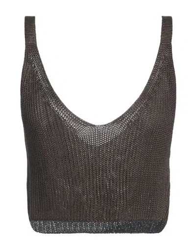 P.a.r.o.s.h P. A.r. O.s. H. Woman Top Chocolate Brown Size S Viscose