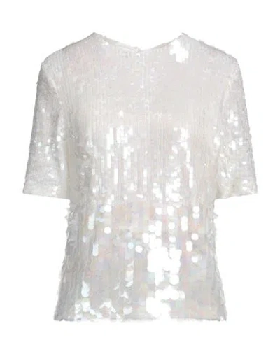 P.a.r.o.s.h P. A.r. O.s. H. Woman Top Cream Size L Polyamide, Elastane, Pvc - Polyvinyl Chloride In White