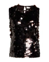 P.a.r.o.s.h Sequined Vest In Black