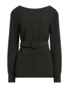 P.a.r.o.s.h P. A.r. O.s. H. Woman Top Dark Green Size S Polyester In Black