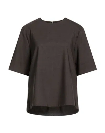 P.a.r.o.s.h P. A.r. O.s. H. Woman Top Grey Size L Virgin Wool, Elastane In Gray