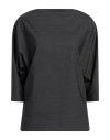 P.a.r.o.s.h P. A.r. O.s. H. Woman Top Lead Size L Virgin Wool, Elastane In Grey